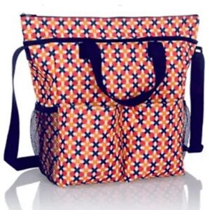 Thirty-One Crossbody Organizing Tote Tropical Twist